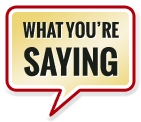 A speech bubble inviting the user to read reviews